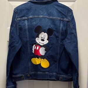 a.n.a.  Retro Mickey Moose Blue Jean Jacket